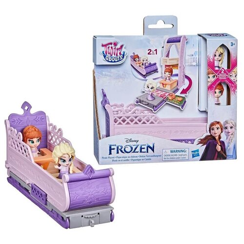 Набор игровой Disney Frozen Холодное сердце Twirlabouts, 2 фигурки, сани, замок