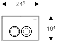 Кнопка смыва GEBERIT 886.050.21.1 хром