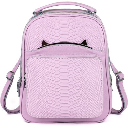 фото Рюкзак женский из натуральной кожи nove 1115-208 red змея (кошки)