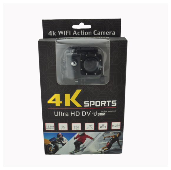 Экшн-камера 4K ULTRA HD розовая WiFi 16G SD-карта в комплекте