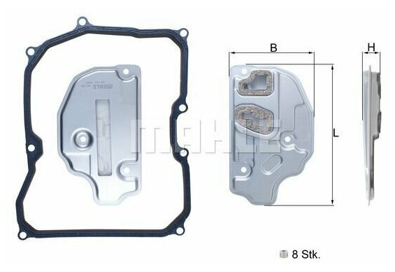 Фильтр АКПП с прокладкой AUDI A3 (8P1) / Skoda Fabia II Octavia (1Z3) / VW Golf V Jetta (1K2) 1.2 - 3.2L 2003 - 2014 HX150KIT