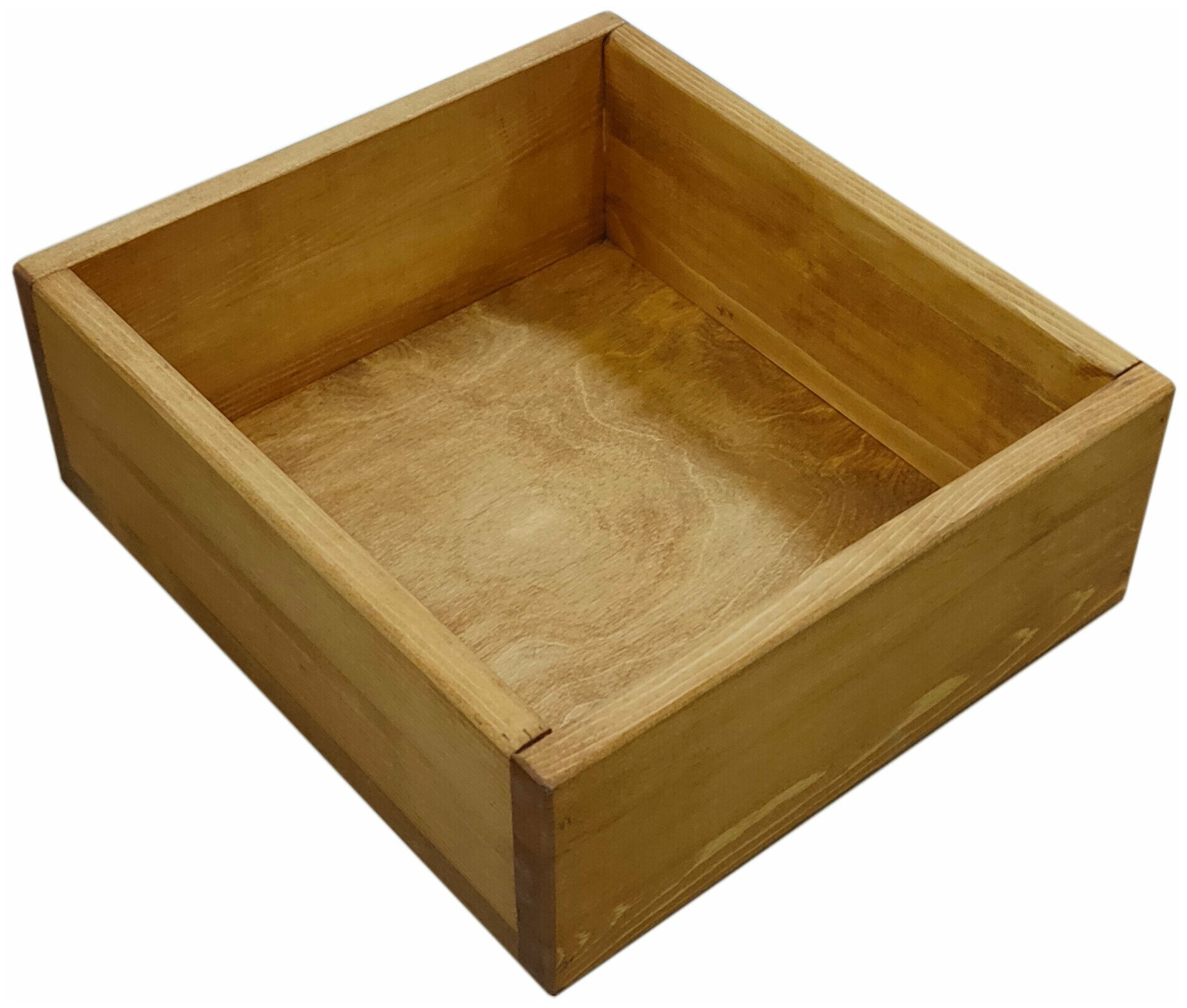 Деревянный ящик ZELwoodBOX, 30х27х10,4 см, дуб коньяк - фотография № 2