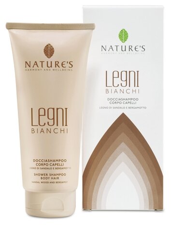 Natures Гель-шампунь для душа Natures Legni Bianchi, 200 мл