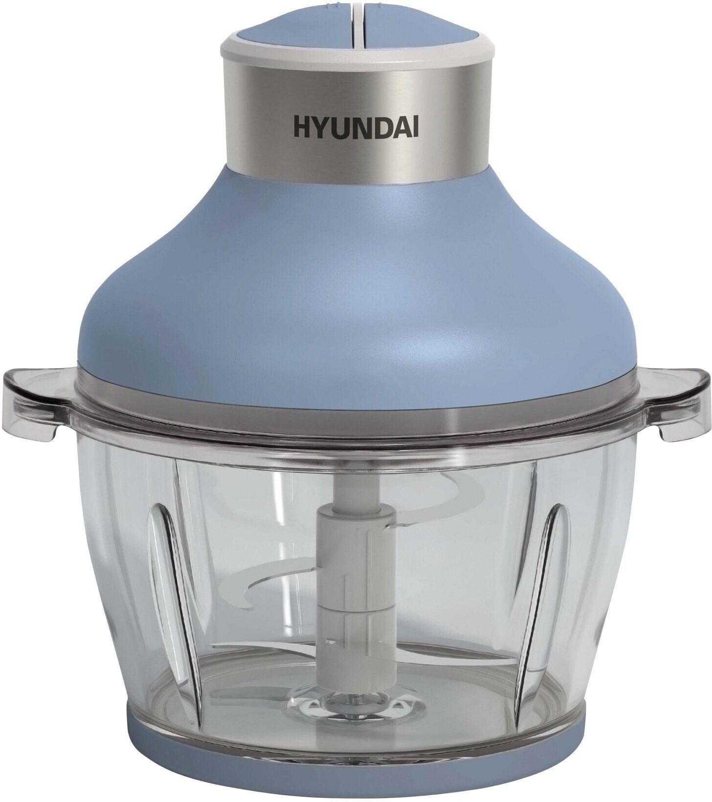 Измельчитель электрический Hyundai HYC-G4208 1.5л. 500Вт синий/серебристый