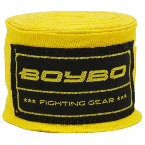 Бинты BoyBo хлопок-эластан, Желтый, BB2002-50 - BoyBo - Желтый - 3,5 м. бинты boybo хлопок желтый 4 5 метра