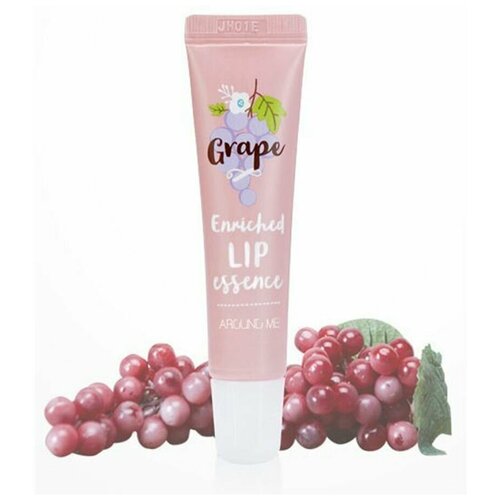 Увлажняющий блеск бальзам для губ с виноградом Welcos Enriched Lip Balm Essence Grape, 8.7 г