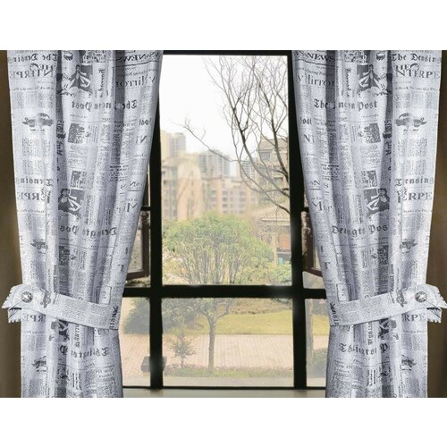 Wisan Классические шторы Газета (80х180 см - 2 шт)