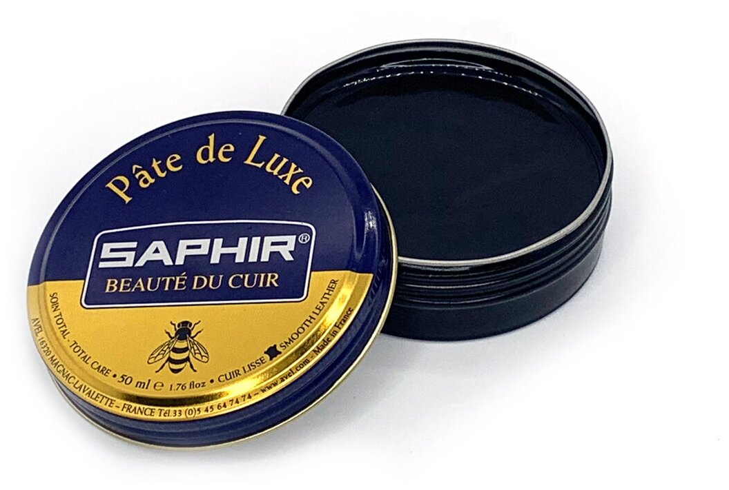 Saphir Крем для гладкой кожи Pate De Luxe 01 black