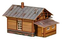 Сборная модель Умная Бумага Путевая сторожка (деревянная) (298) 1:87