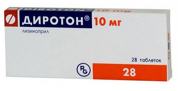 Диротон таб., 10 мг, 28 шт.