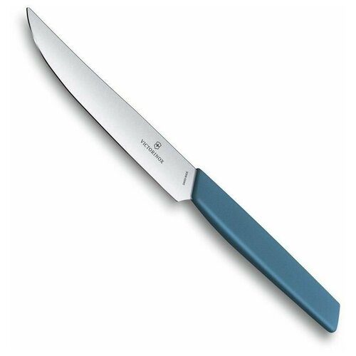 Victorinox Kitchen 6.9006.122 Нож для стейка victorinox swiss modern, лезвие прямое с заостренным кончиком 12 см, синий