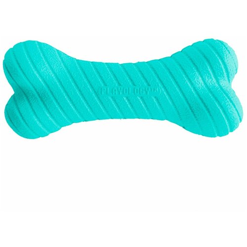 Playology двухслойная жевательная косточка DUAL LAYER BONE с ароматом арахиса, большая, голубой