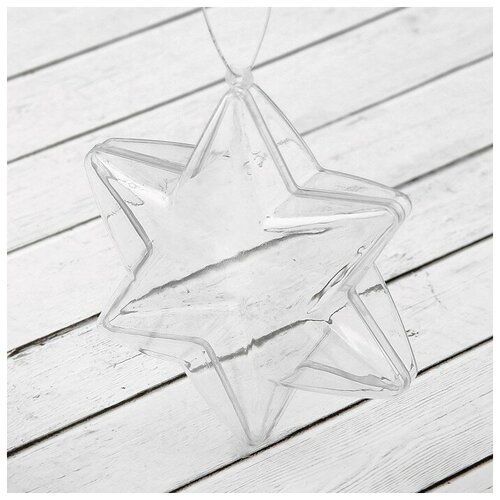 Заготовка - подвеска раздельные части Звезда 6-ти конечная размер собранного 43 10 10 см 430₽