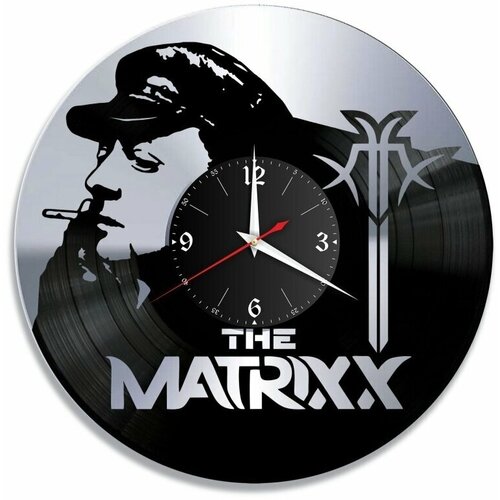Настенные часы из виниловой пластинки The Matrixx /виниловые/из винила/часы пластинка/ретро часы