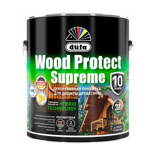 Деревозащитное средство DUFA Wood Protect Supreme, тиковое дерево 2,5л