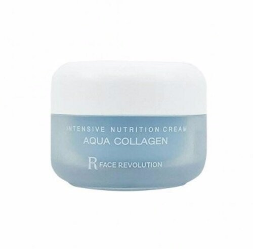 FACE REVOLUTION Крем для лица с коллагеном и аквамарином INTENSIVE NUTRITION CREAM AQUA COLLAGEN 50ml ! сроки годности 05.2024!