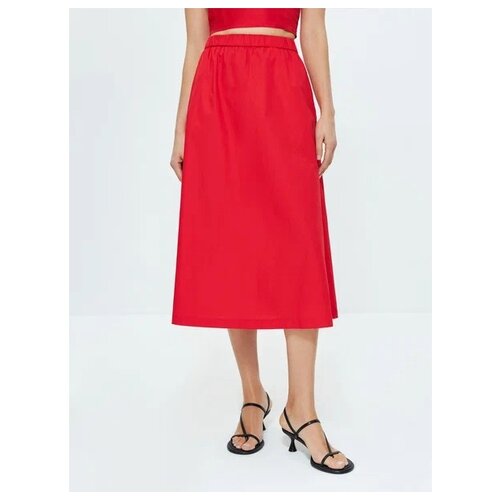 Zarina Объемная юбка, цвет Красный, размер M (RU 46)