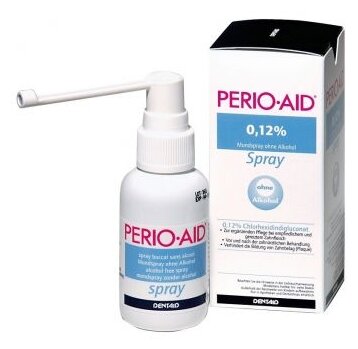 Dentaid Perio-Aid с хлоргексидином 0,12% спрей, 50 мл, мята