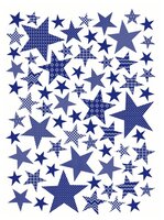 Плед KARNA хлопок STARS, 180 x 240 см голубой