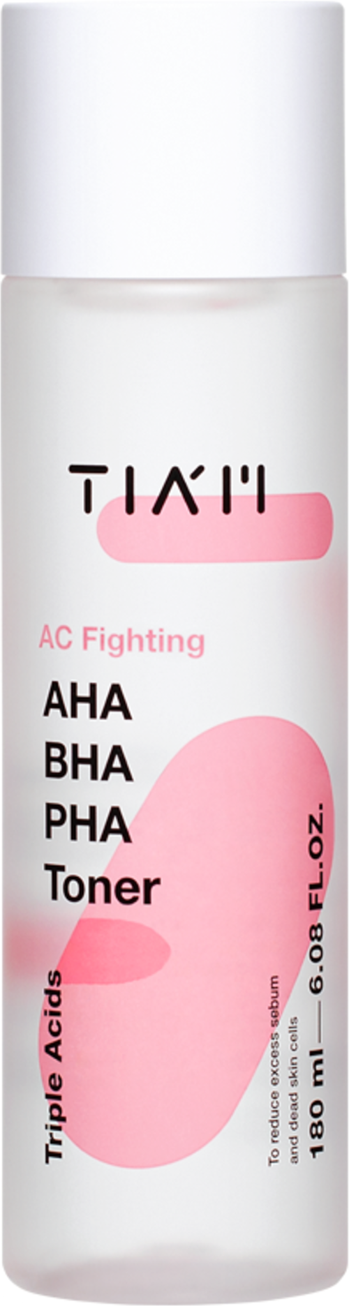 TIAM Тонер очищающий с кислотами - AC Fighting AHA BHA PHA Toner, 180мл