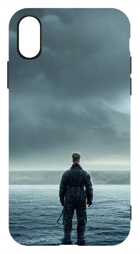 Чехол-накладка Krutoff Soft Case Наблюдатель для iPhone X черный