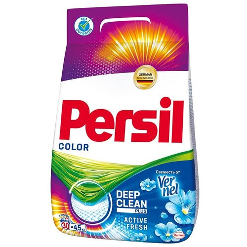 Порошок стиральный PERSIL Color Свежесть от Vernel для цветного белья 4,5кг