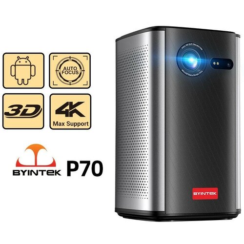 Проектор Byintek P70 (DLP, 3D, Android, 8 Ач)