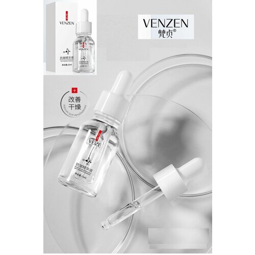 Сыворотка для лица VENZEN anti-wrinkle c центеллой, коллагеном, гиалуроновой кислотой и пептидами