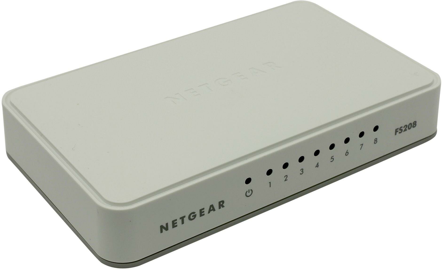 Коммутатор NETGEAR FS208-100PES 8 x 10/100 Mbps switch NEW DESIGN