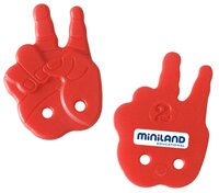 Обучающий набор Miniland для обучения счету с ладошками Lacing Hands в контейнере 95224