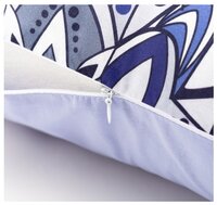 Подушка декоративная Этель Ранфорс Слон, 70 x 40 см синий/белый