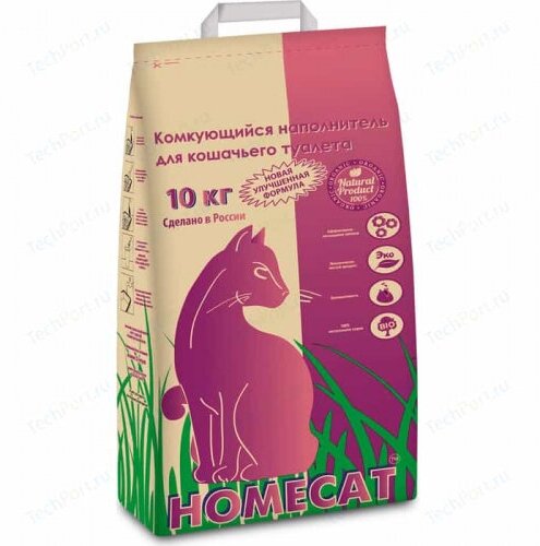 Наполнитель Homecat для кошачьих туалетов Комкующийся 10 кг