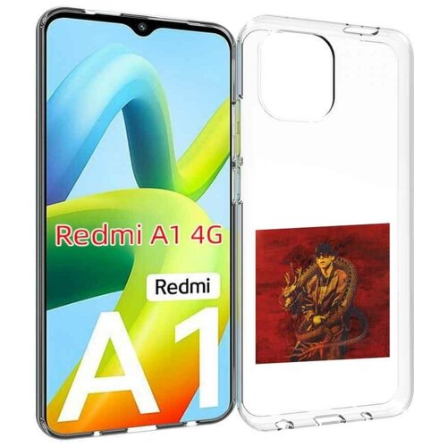 Чехол MyPads Dragonborn Big Baby Tape для Xiaomi Redmi A1 задняя-панель-накладка-бампер