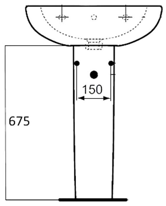 Пьедестал Ideal STANDARD Tesi T 0335 - фотография № 6