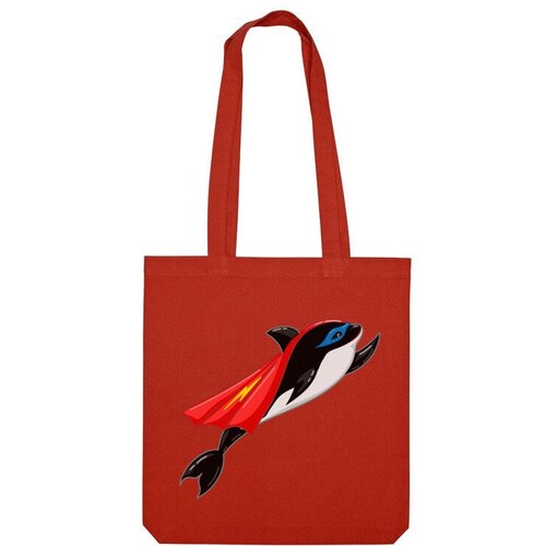 Сумка шоппер Us Basic, красный сумка супергерой касатка серый