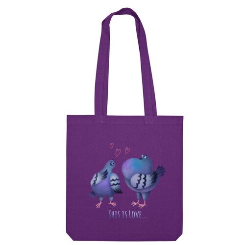 фото Сумка «это любовь» (фиолетовый) us basic