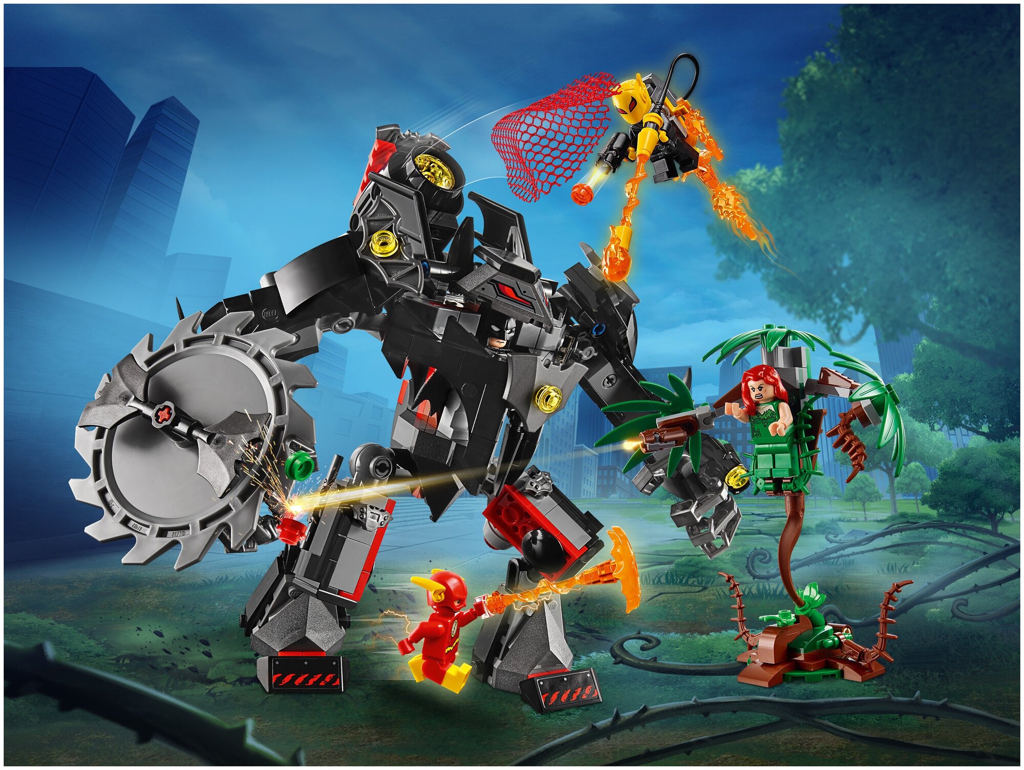 Lego Super Heroes 76117 Робот Бэтмена против робота Ядовитого Плюща Конструктор - фото №17