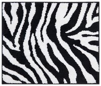 Коврик RIDDER Zebra, 50x55 см черно-белый