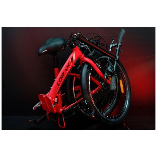 Велосипед складной Lorak Fold 2410 красный под рост 130-155 см 28900₽