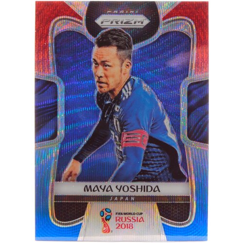 Коллекционная карточка Panini Prizm FIFA World Cup Russia 2018 #116 Maya Yoshida - Red Blue Wave S0200