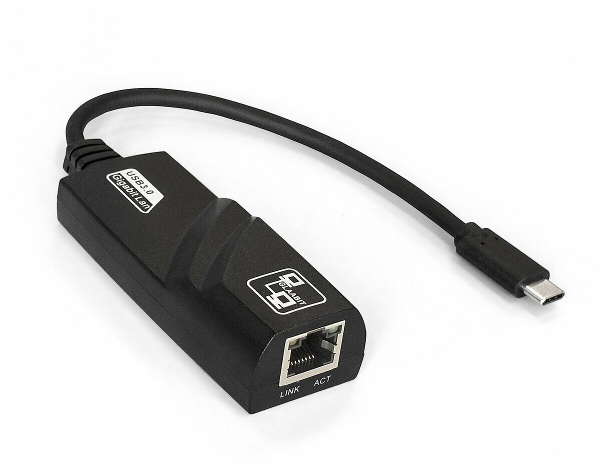 Кабель-адаптер ExeGate EXE-730-45 (USB3.0 Type C --> 1xRJ45 UTP 1000Mbps, Realtek Chipset RLT8153) EX287862RUS