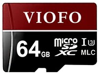 Карта памяти VIOFO 3D MLC NAND Professional High Endurance microSDXC UHS-3 64GB + SD adapter