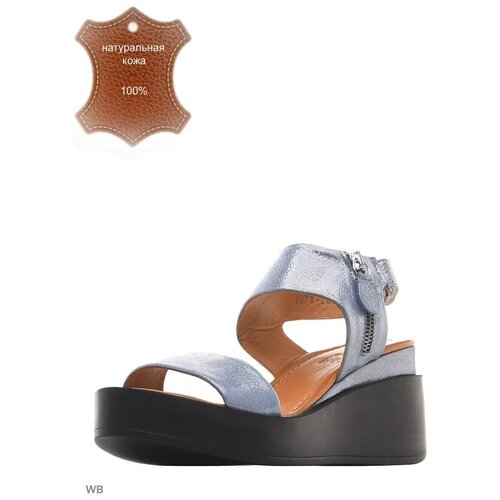 фото Сандалии allee, размер 38, голубой