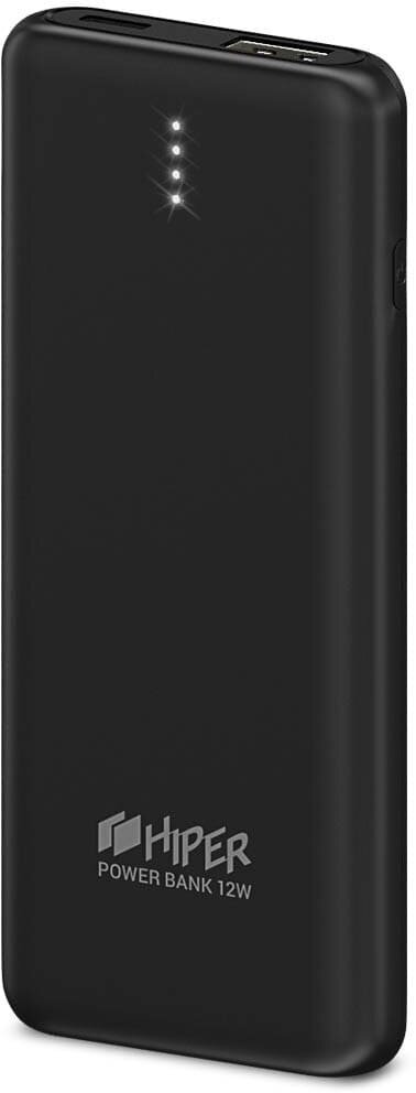 Внешний аккумулятор (Power Bank) HIPER PSL5000, 5000мAч, черный [psl5000 black]