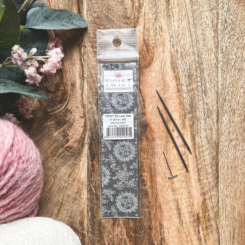 Спицы съемные металлические укороченные ChiaoGoo SS Lace Tips 8 см, 2 мм (М)