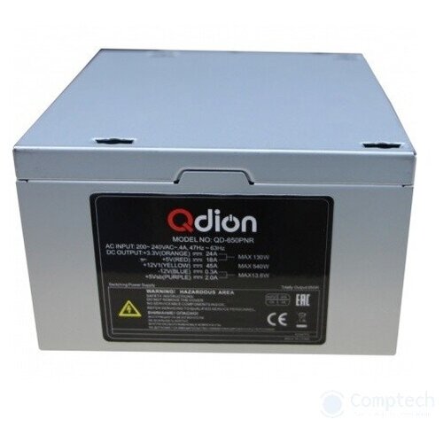 FSP 650W ATX Q-Dion QD-650-PNR 80+ {650W 120mm 5xSATA 2xPCI-E APFC 80+}