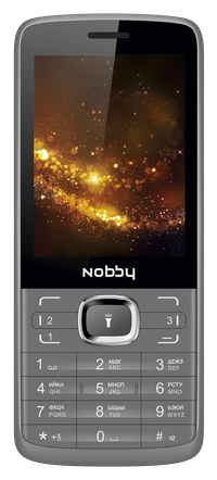 Новый Кнопочный телефон Nobby 330T 3 sim 3 сим карты Grey Black