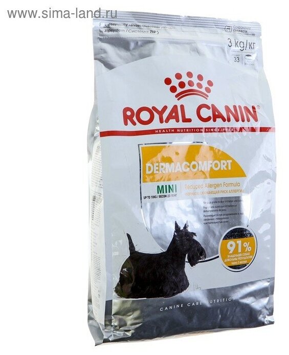Сухой корм для собак Royal Canin Mini Dermacomfort 1 кг - фото №17
