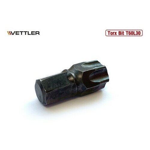 VETTLER Бита вставка TORX T60 3/8 30мм VETTLER vettler бита вставка torx t20 3 8 30мм vettler