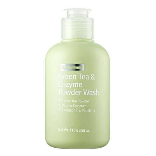 By Wishtrend, Пудра энзимная с зелёным чаем, Green tea & enzyme powder wash, 110мл